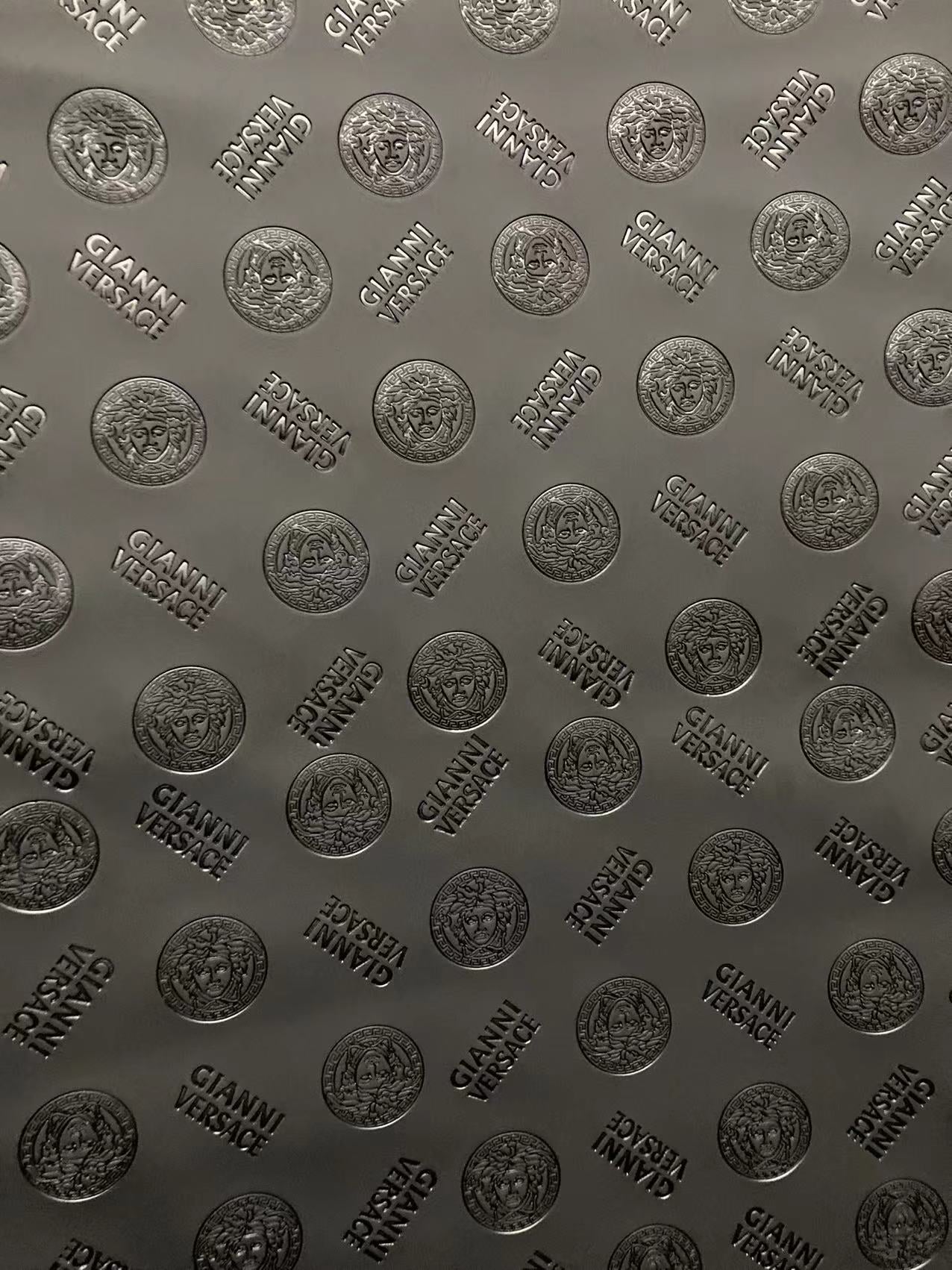 Black Embossed Versace Premium Quality Leather