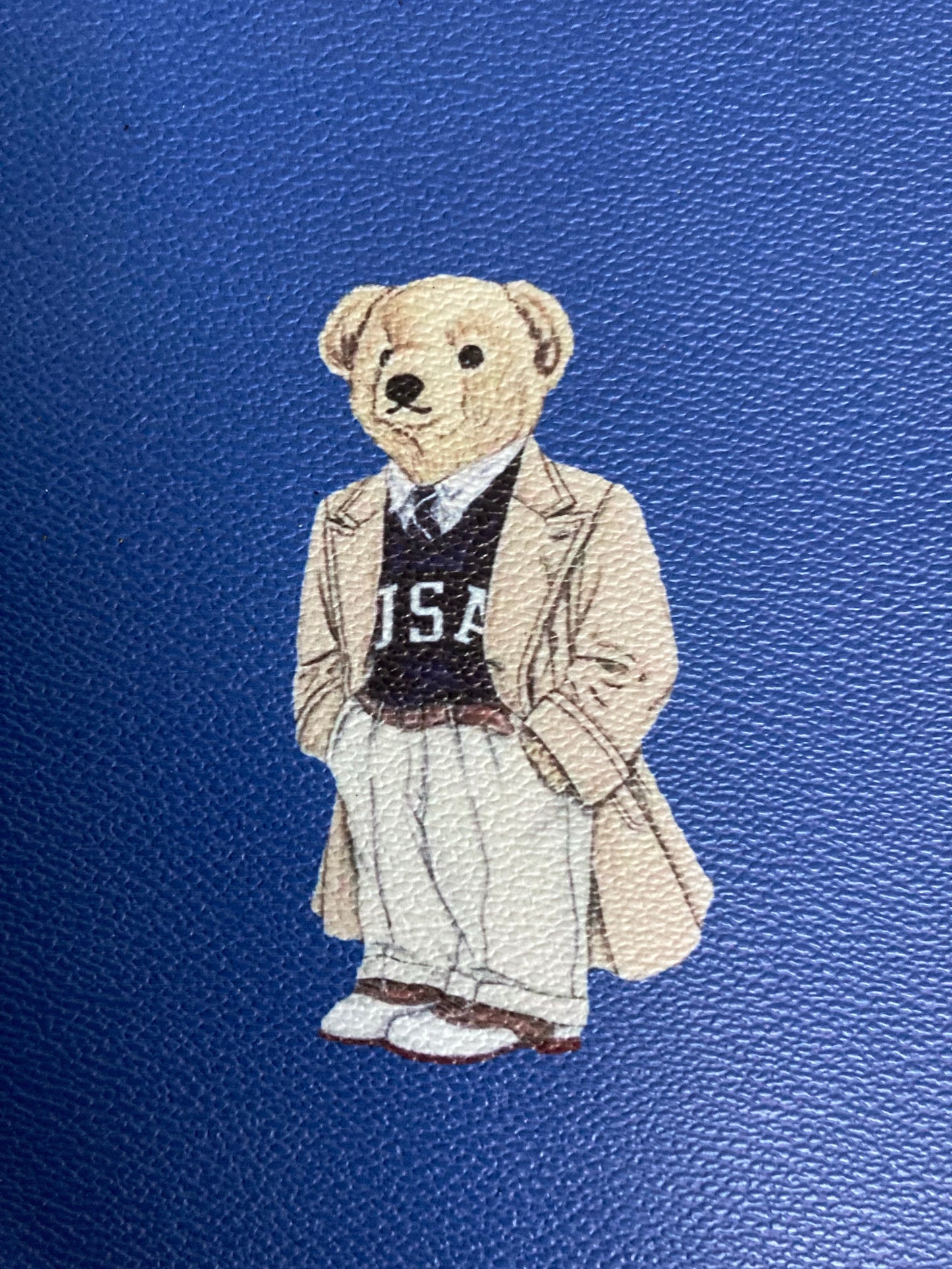 Bear Polo Faux Leather Vinyl for Handmade Crafts