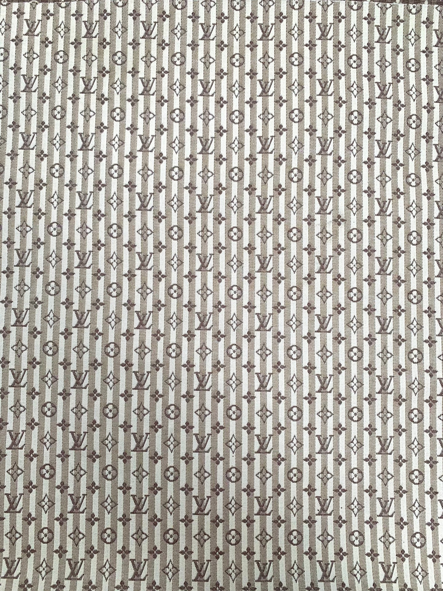 Crafts Sewing Stripe Jacquard Cotton LV Fabric for Handmade Clothing