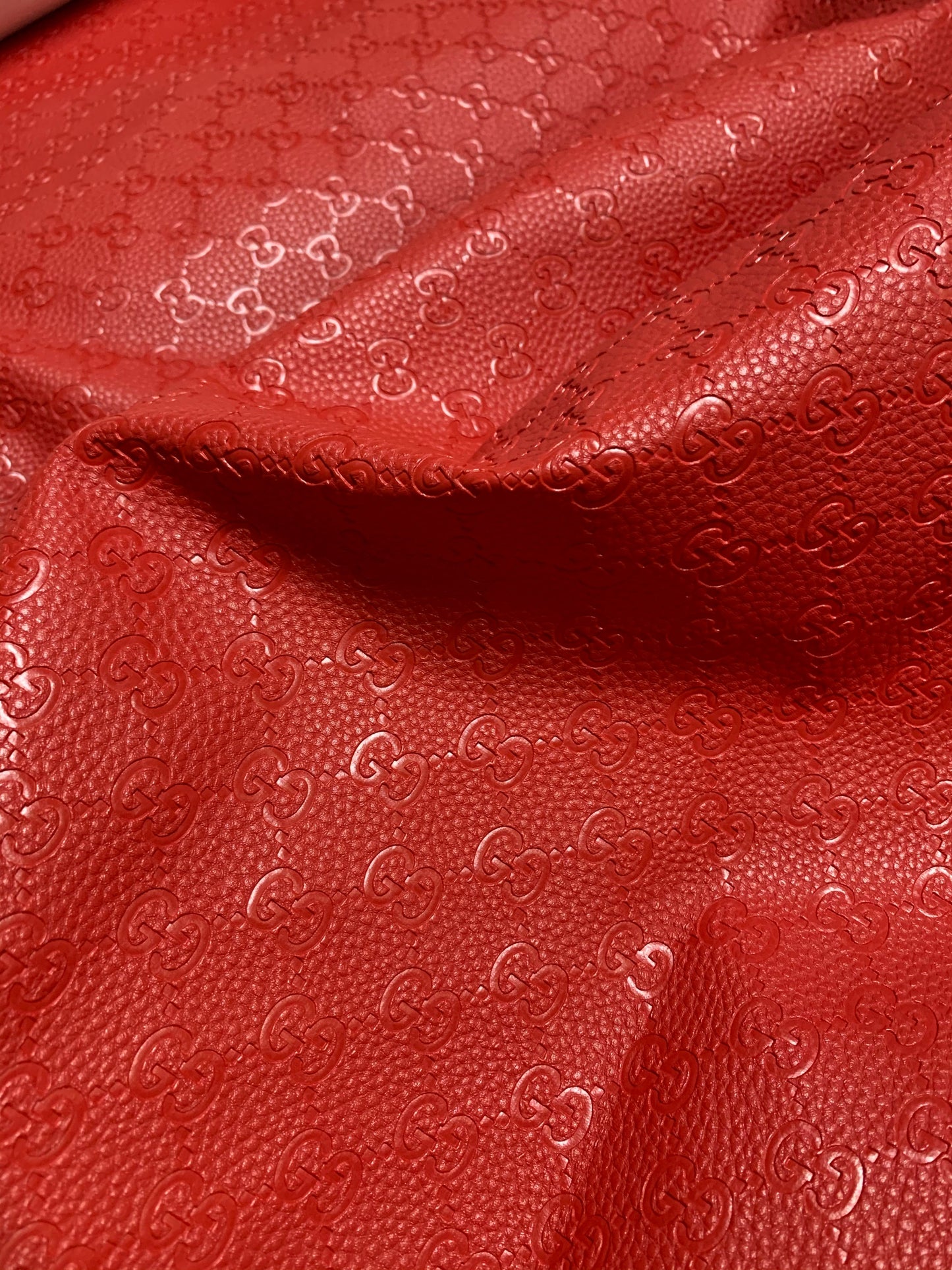 Soft Red Embossed Gucci for Sofa Furniture Custom