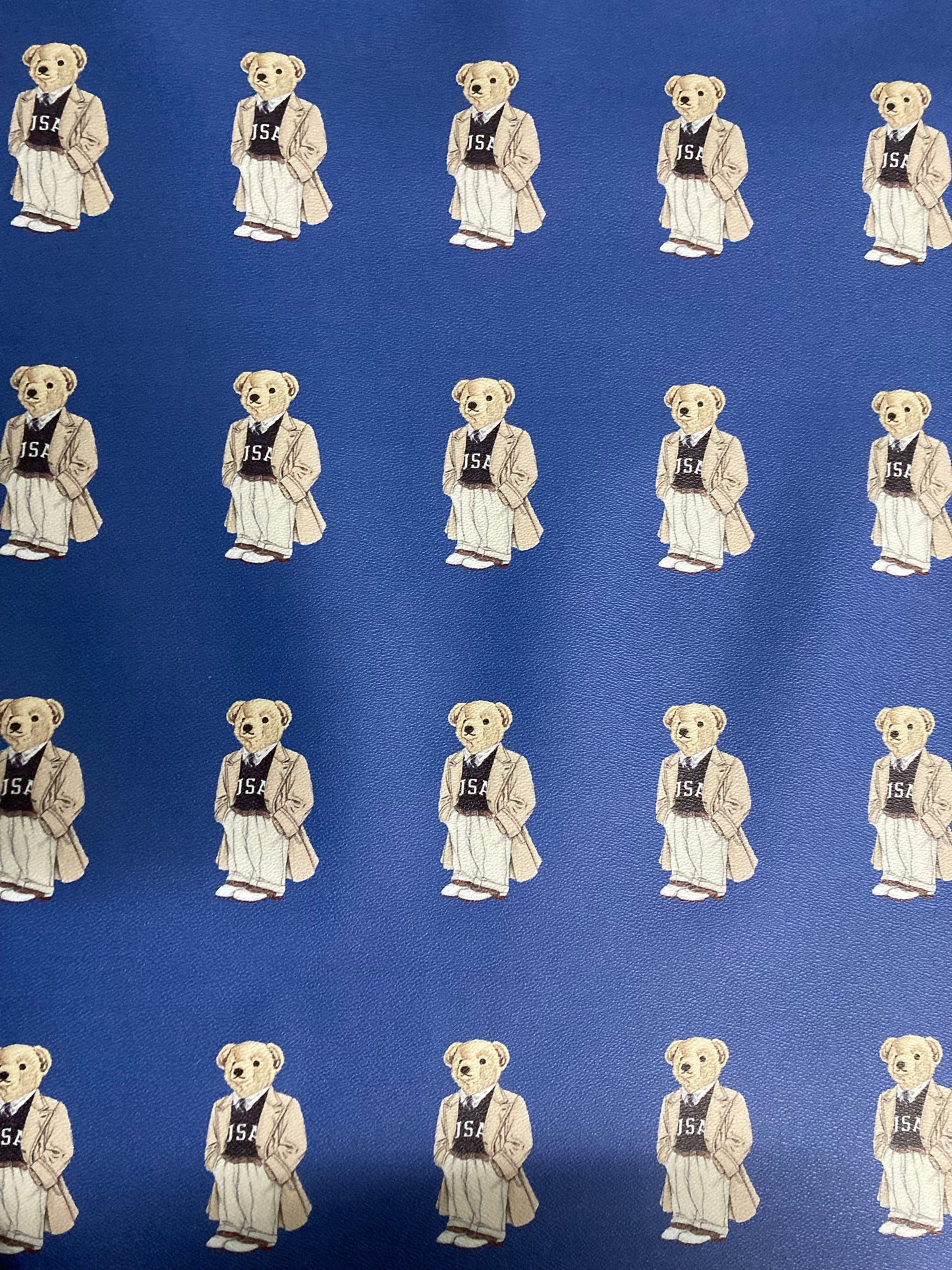 Bear Polo Faux Leather Vinyl for Handmade Crafts