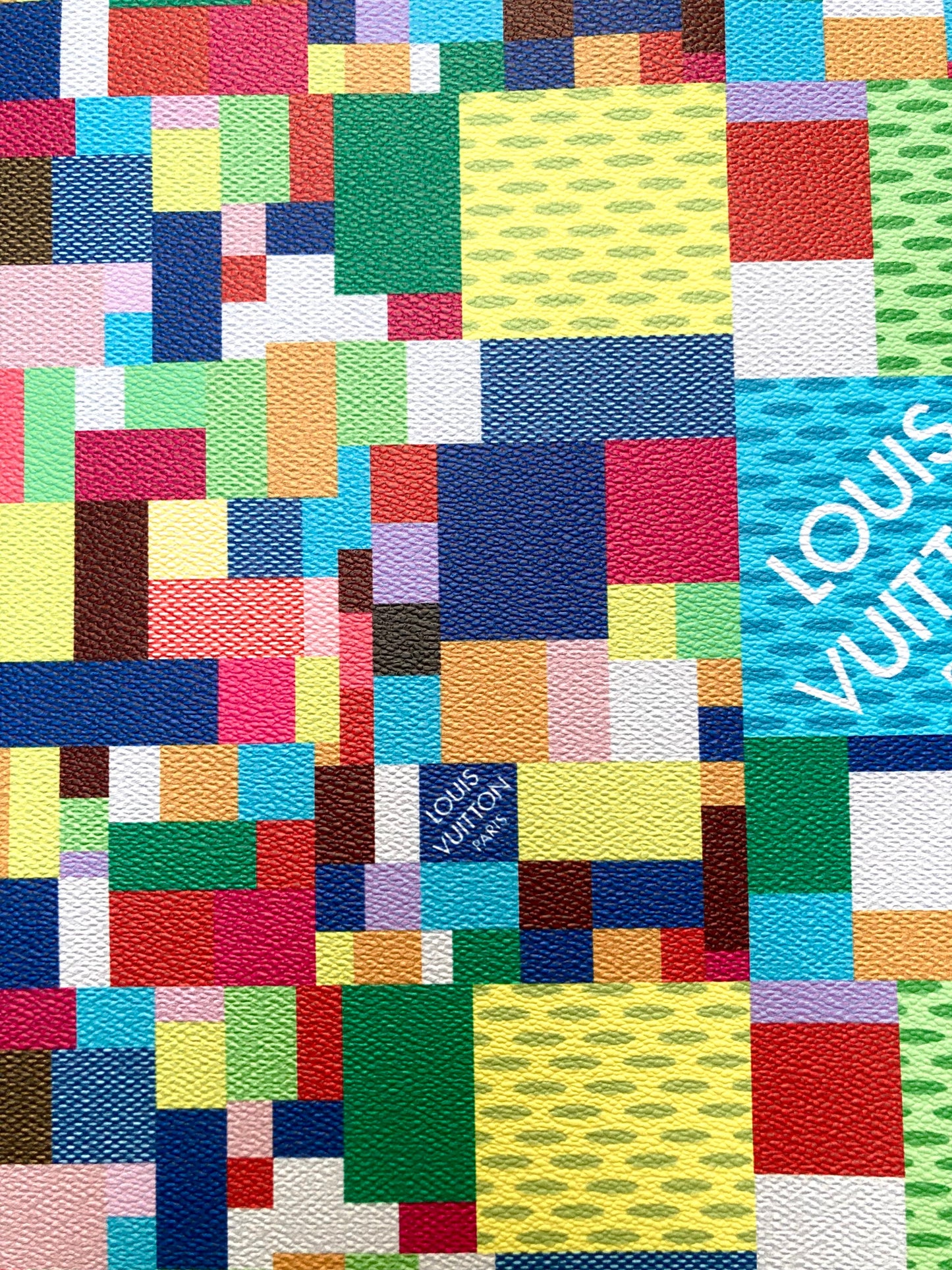 Designer Vinyl Handmade Color Damier LV for Custom Crafts